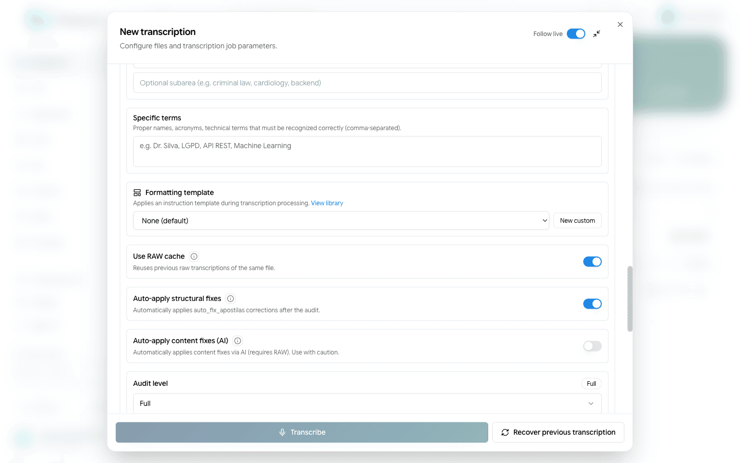 Configurações avançadas (parte 2)