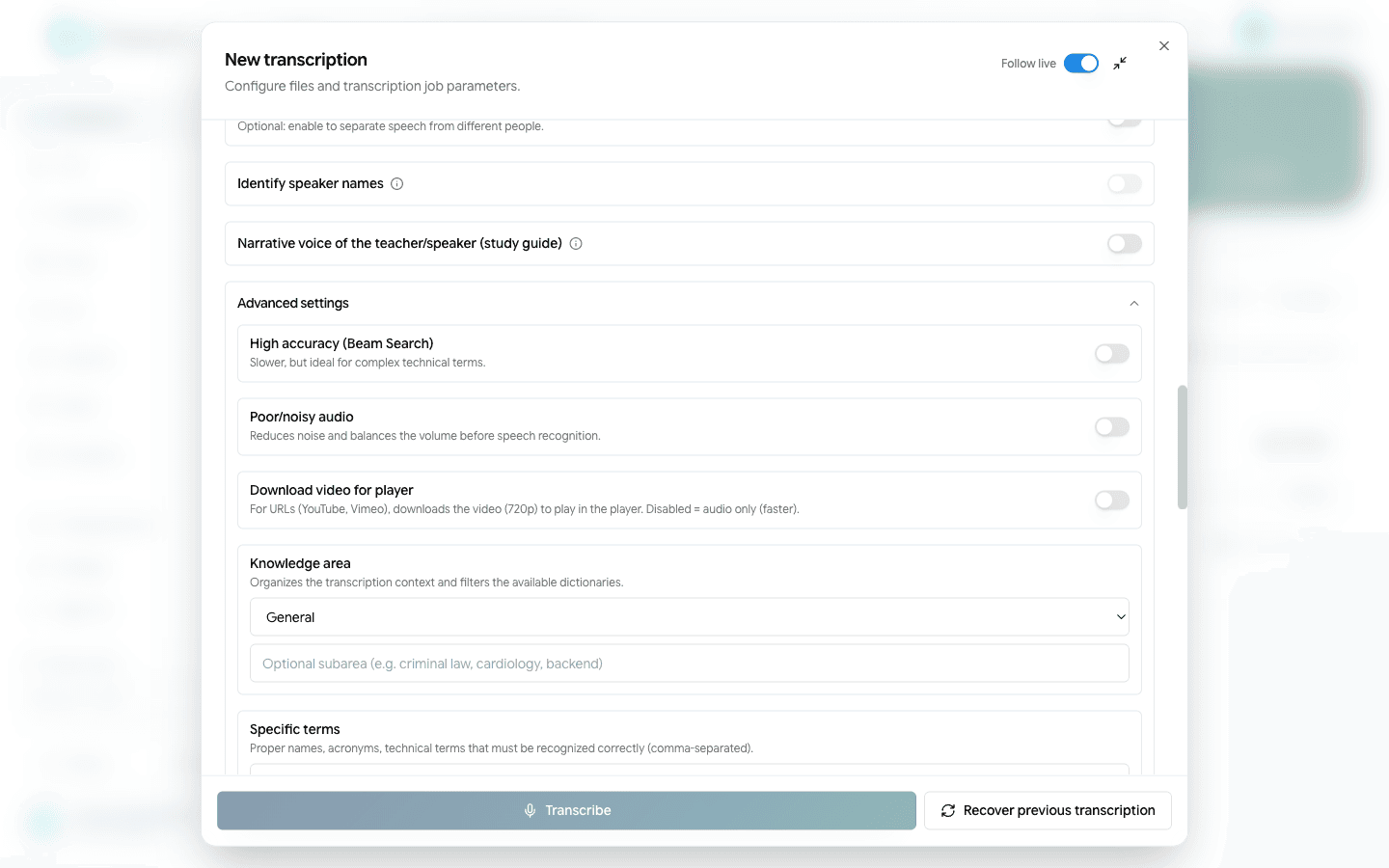 Configurações avançadas (parte 1)