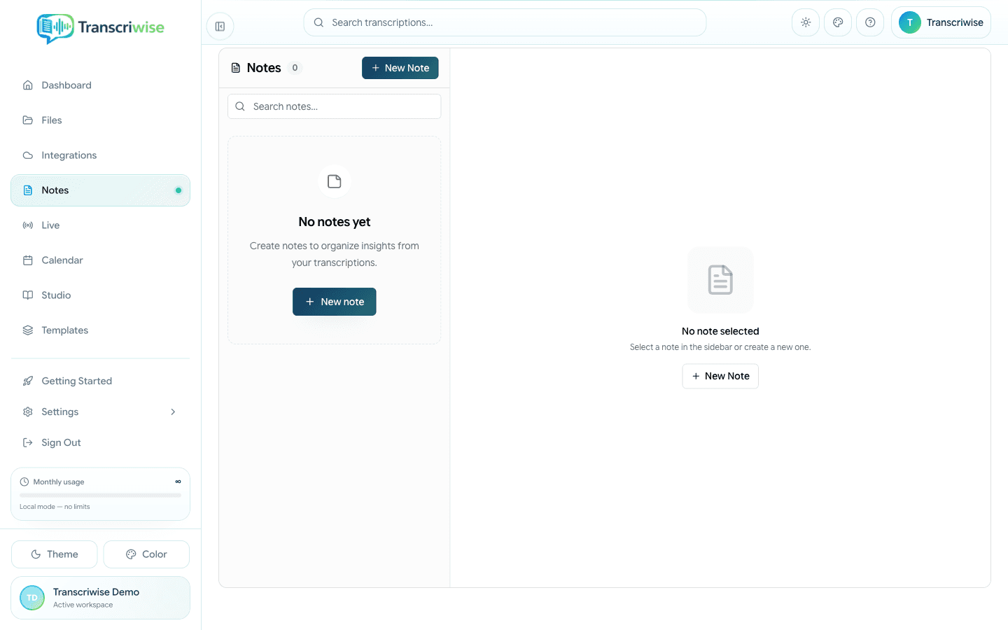 Editor de notas